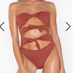 NWT Nasty gal one piece bikini